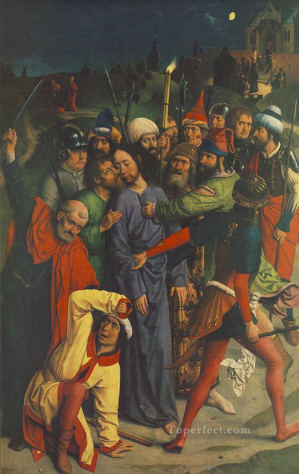 La capture du Christ Religieux Dirk Bouts Peintures à l'huile